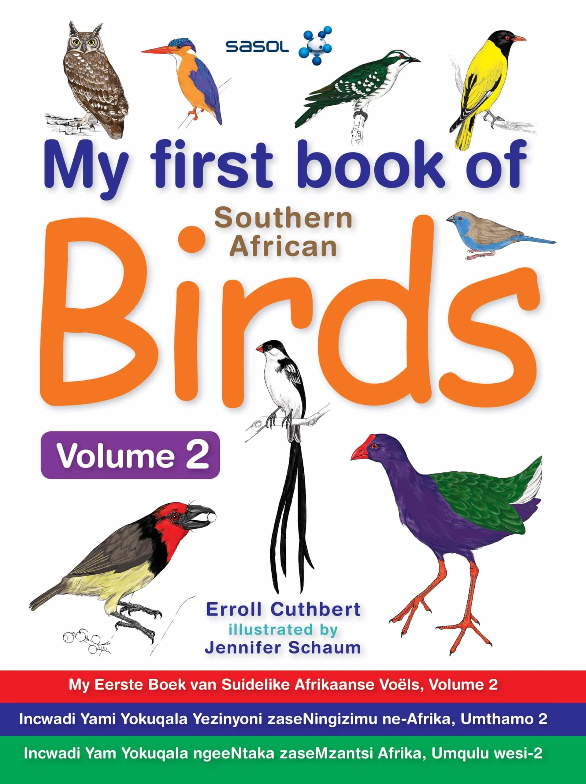 My first book of SA Birds Volume 2 cover