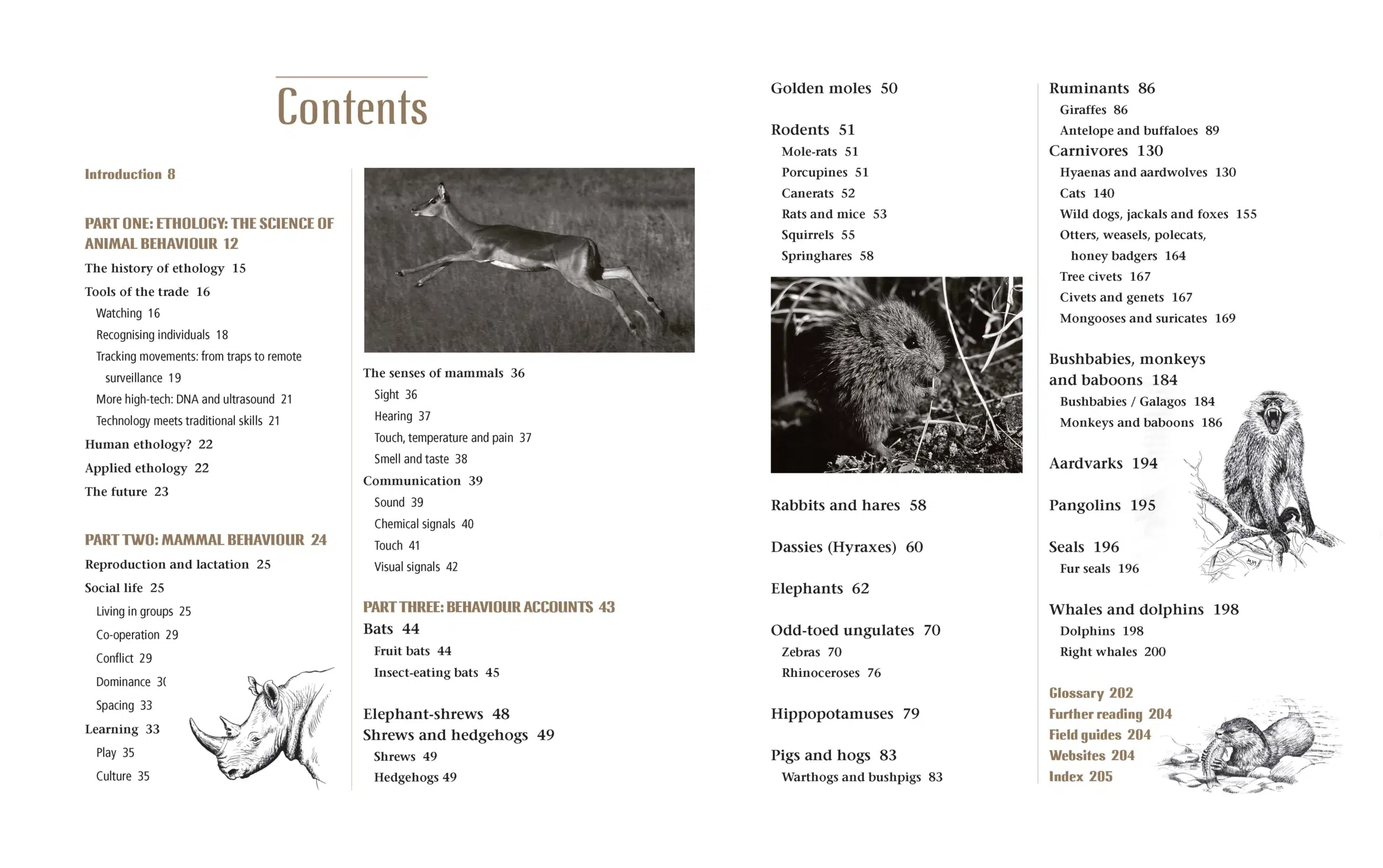 Contents spread