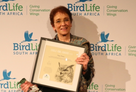 Pippa Parker honoured with BirdLife South Africa Eagle-Owl Award